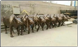 耕牛銅雕塑 耕牛銅雕塑