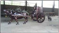 農(nóng)耕拉車銅牛 農(nóng)耕拉車銅牛