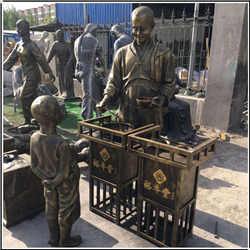 現(xiàn)代步行街飯店門口人物銅雕塑 現(xiàn)代步行街飯店門口人物銅雕塑