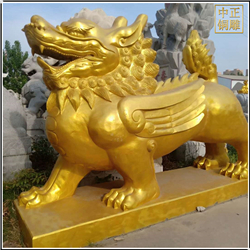 2米銅麒麟雕塑 2米銅麒麟雕塑