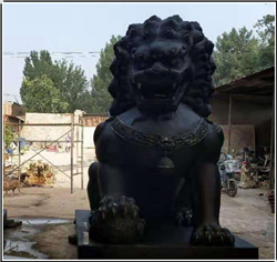 鑄造大型銅獅子 鑄造大型銅獅子