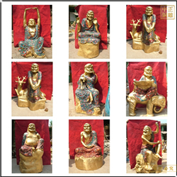 1.2米十八羅漢銅像 1.2米十八羅漢銅像