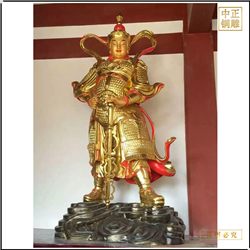 廠家雕刻韋陀菩薩銅像 廠家雕刻韋陀菩薩銅像