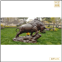 5米開(kāi)荒銅牛雕塑定制 5米開(kāi)荒銅牛雕塑定制