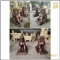 門口銅麒麟制作加工 門口銅麒麟制作加工