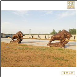 大型純銅牛雕塑鑄造 大型純銅牛雕塑鑄造