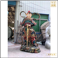 彩繪鎏金韋陀神將批發(fā) 彩繪鎏金韋陀神將批發(fā)