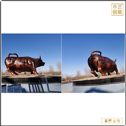 5米青銅華爾街銅牛 5米青銅華爾街銅牛