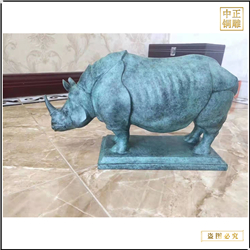 大號犀牛銅雕塑鑄造 大號犀牛銅雕塑鑄造