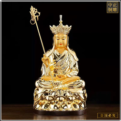 純銅貼近地藏王佛像鑄造 純銅貼近地藏王佛像鑄造