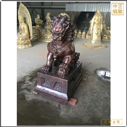 銅純?nèi)皤F銅獅子廠家 銅純?nèi)皤F銅獅子廠家
