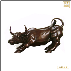 鑄造華爾街牛雕塑擺件 鑄造華爾街牛雕塑擺件