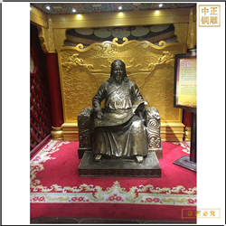 少數(shù)民族忽必烈人物雕塑 少數(shù)民族忽必烈人物雕塑