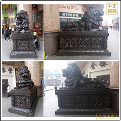 銀行門(mén)口3米銅獅子 銀行門(mén)口3米銅獅子