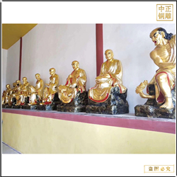 十八尊者站像雕塑鑄造 十八尊者站像雕塑鑄造