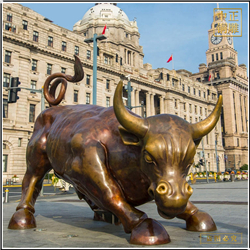 景觀小銅牛雕塑 景觀小銅牛雕塑