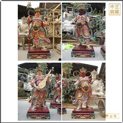 大型純銅四大天王銅佛像制作 大型純銅四大天王銅佛像制作