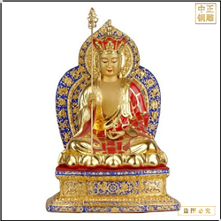 鎏金地藏王銅像工藝品 鎏金地藏王銅像工藝品