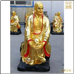 鑄銅十八羅漢金身佛像廠家 鑄銅十八羅漢金身佛像廠家