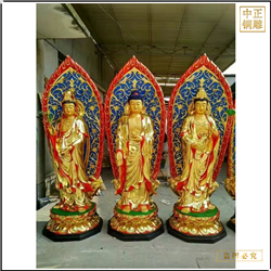 供應(yīng)帶背光西方三圣銅佛像廠家 供應(yīng)帶背光西方三圣銅佛像廠家