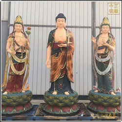 觀音大勢(shì)至菩薩純銅神像 觀音大勢(shì)至菩薩純銅神像