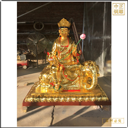 文殊普賢菩薩銅雕塑廠家 文殊普賢菩薩銅雕塑廠家