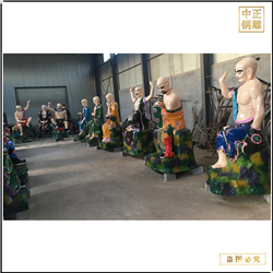 鑄銅十八羅漢佛像雕塑廠家 鑄銅十八羅漢佛像雕塑廠家