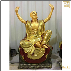 2米十八羅漢站像銅雕廠家 2米十八羅漢站像銅雕廠家