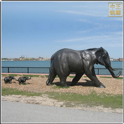 海邊銅大象雕塑鑄造廠 海邊銅大象雕塑鑄造廠