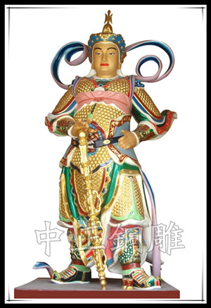 韋陀菩薩銅佛像 韋陀菩薩銅佛像