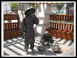 賣(mài)貨吆喝雕塑 賣(mài)貨吆喝雕塑