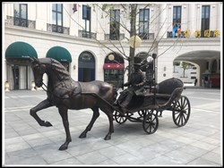 廣場(chǎng)大型雕塑|鑄銅馬拉車(chē)雕塑 廣場(chǎng)大型雕塑|鑄銅馬拉車(chē)雕塑