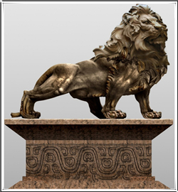 門(mén)前銅獅子 門(mén)前銅獅子