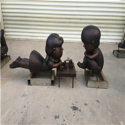 公園下象棋雕塑 公園下象棋雕塑