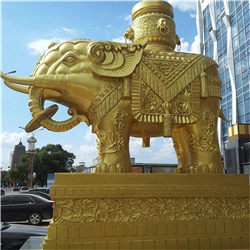 象馱寶瓶銅雕 象馱寶瓶銅雕